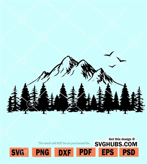 Download Free Outdoor Mountain SVG Crafts